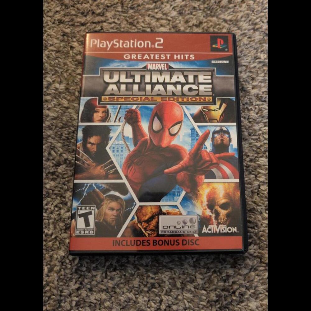 PlayStation 2 Marvel Spiderman ultimate alliance special edition 2 CD